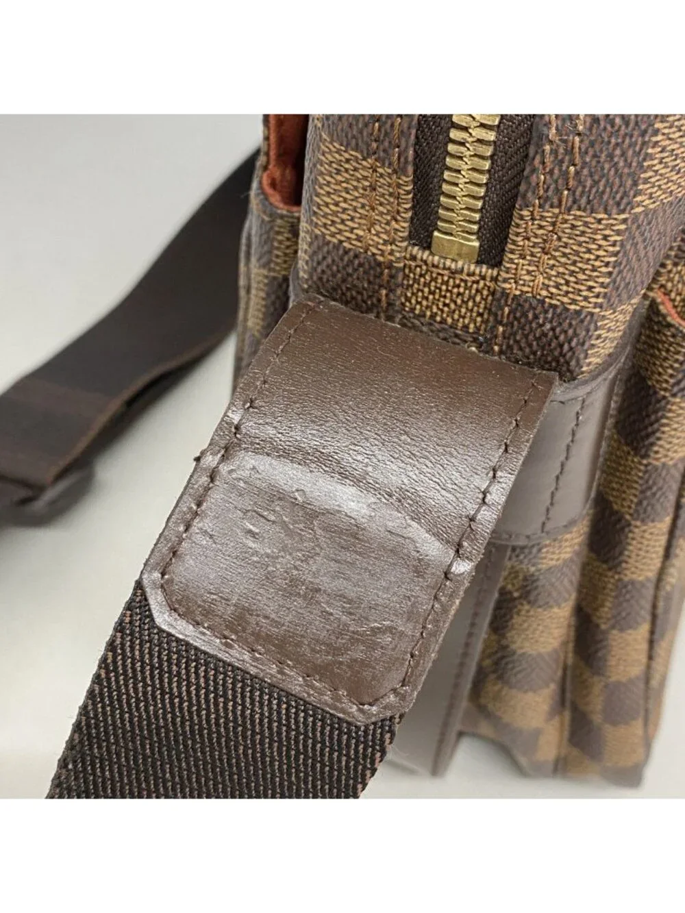 Louis Vuitton Shoulder Bag Damier Naviglio Ebene